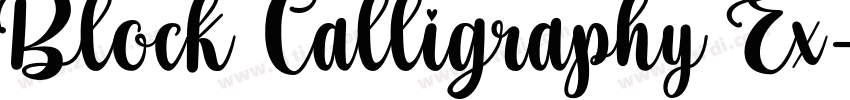 Block Calligraphy Ex字体转换